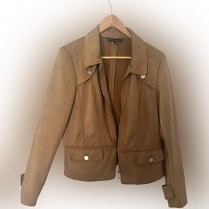 White House Black Market Suede Jacket Size XL